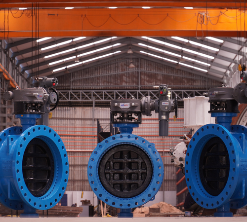 1200MM MOTORIZED ACTUATOR OPERATED BUTTERFLY VALVE